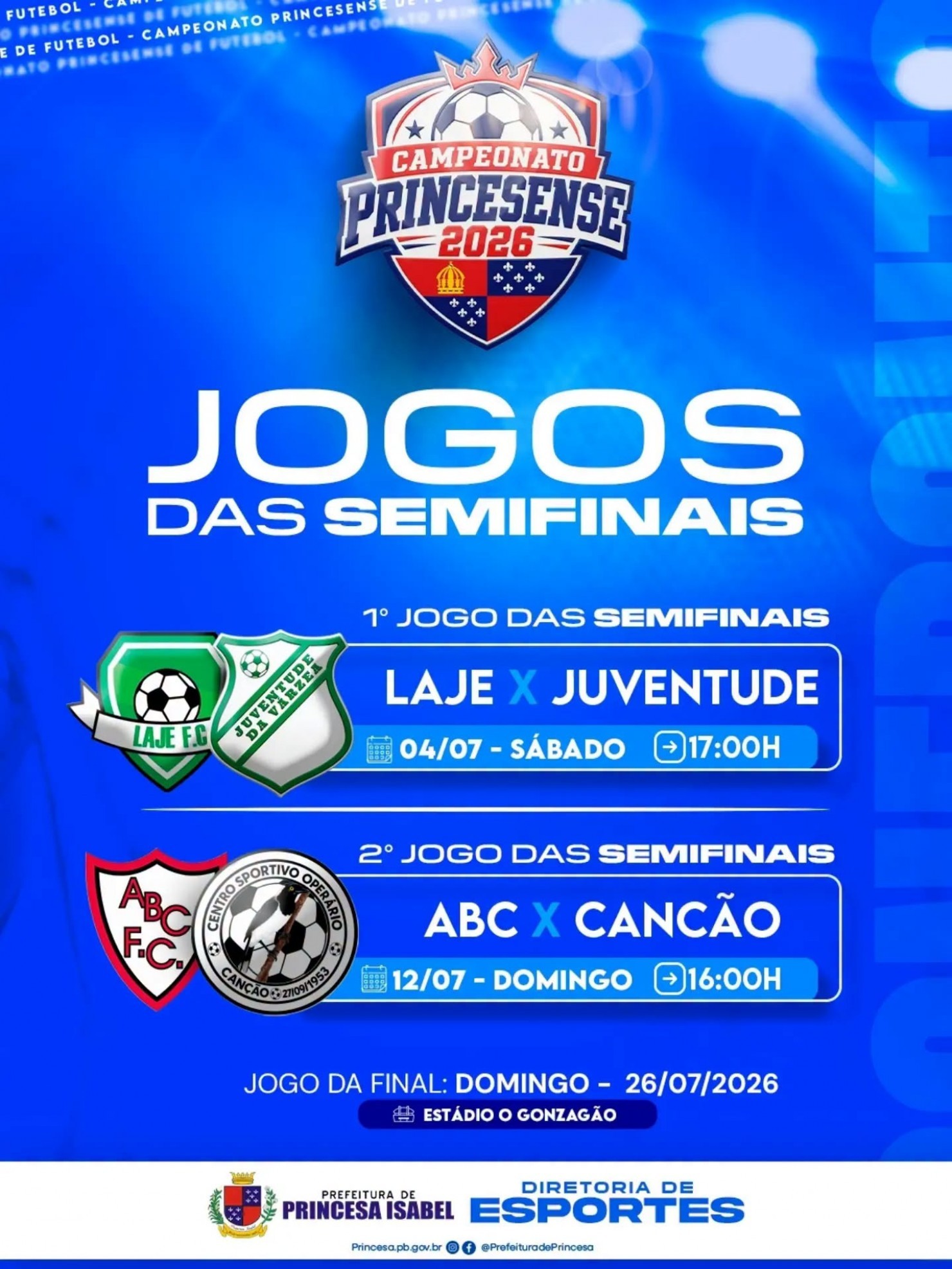 CAMPEONATO PRINCESENSE DE FUTEBOL 2026